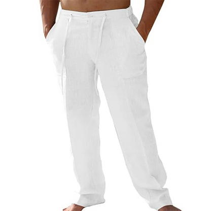 👖 Men's Casual Pants – Elastic Waist, Cotton Blend, Relaxed Fit 🍂