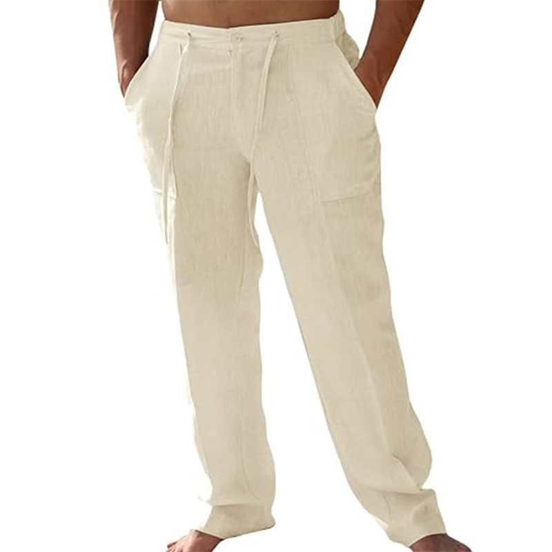 👖 Men's Casual Pants – Elastic Waist, Cotton Blend, Relaxed Fit 🍂