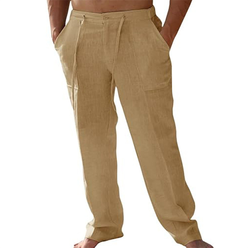 👖 Men's Casual Pants – Elastic Waist, Cotton Blend, Relaxed Fit 🍂