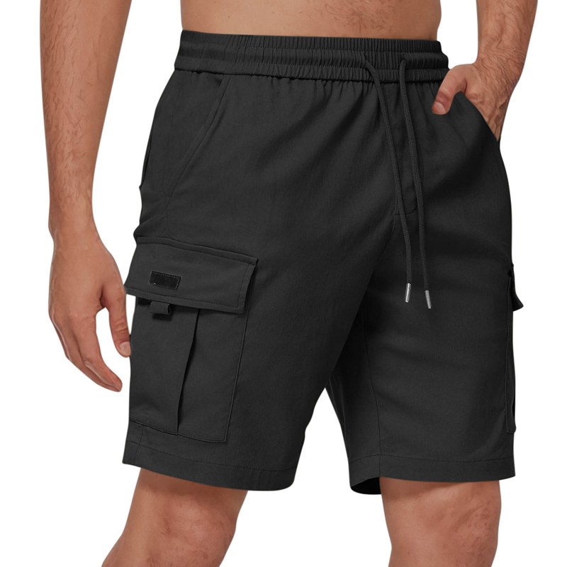 Men's Cargo Shorts – Drawstring Waist, Multi-Pocket & Relaxed Straight Fit