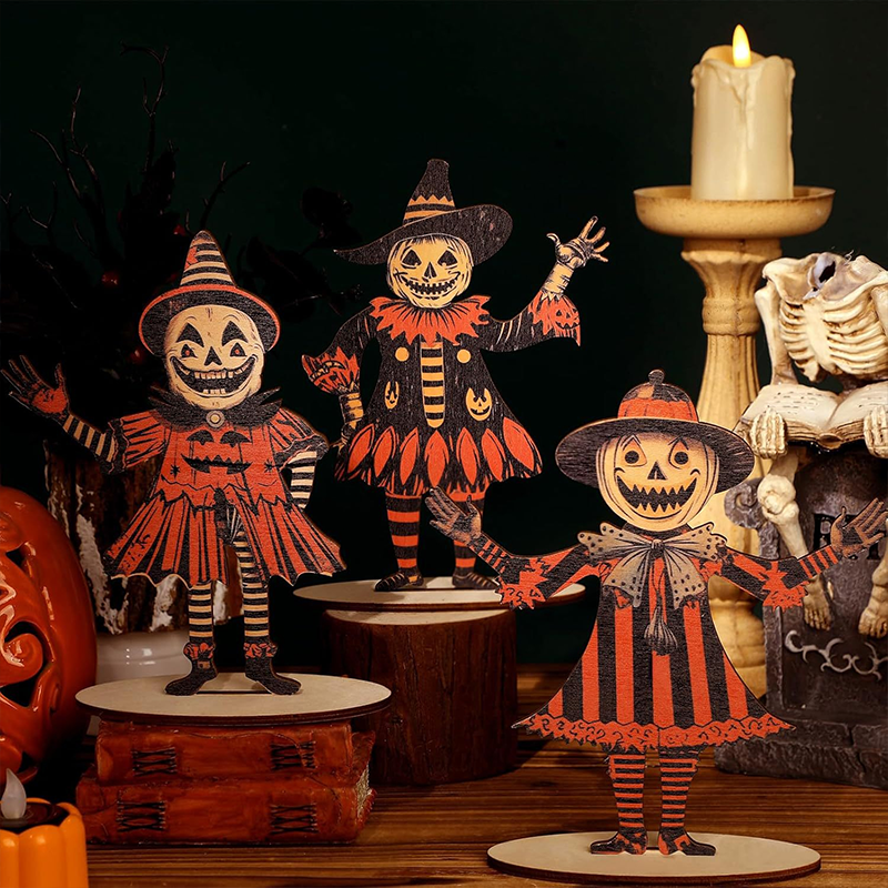 🔥While Supplies Last 40% OFF!🎉 Vintage Halloween Wooden Wall Hanging Set