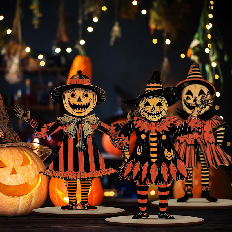 🔥While Supplies Last 40% OFF!🎉 Vintage Halloween Wooden Wall Hanging Set