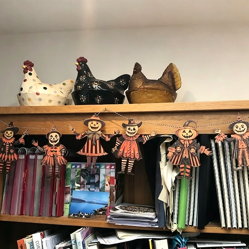 🔥While Supplies Last 40% OFF!🎉 Vintage Halloween Wooden Wall Hanging Set