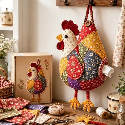 🧵🐻 DIY Animal Tissue Holder – sew, hang, and brighten any space!