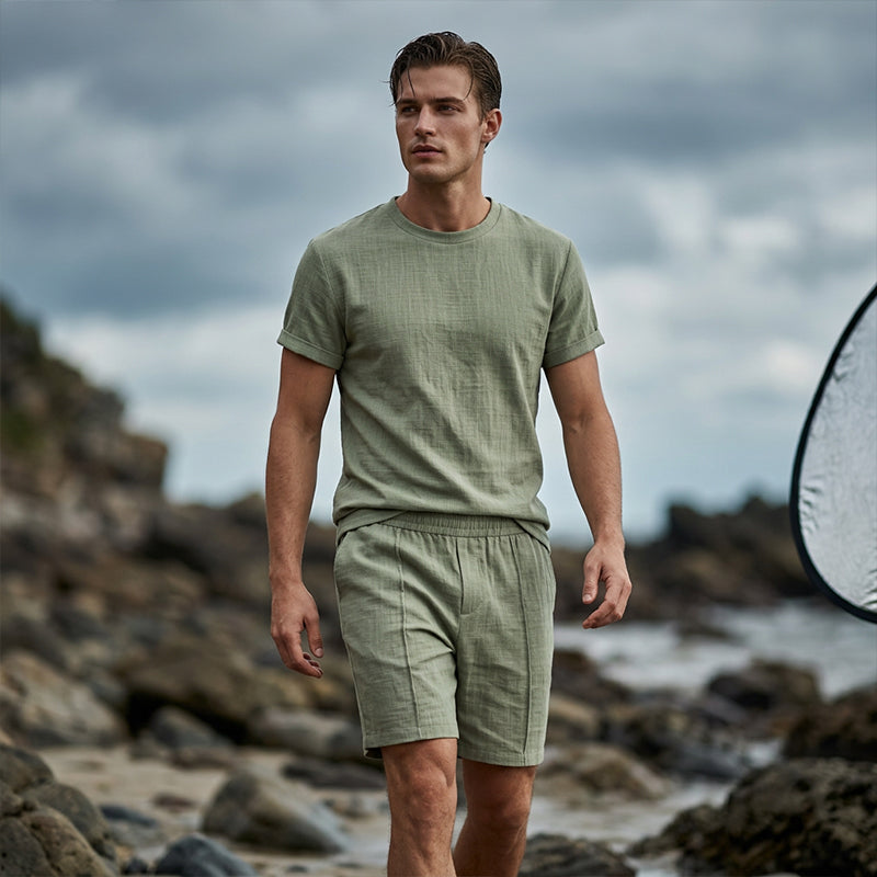 👕Men's Casual Lightweight T-Shirt & Shorts Set