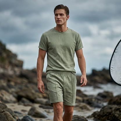 👕Men's Casual Lightweight T-Shirt & Shorts Set