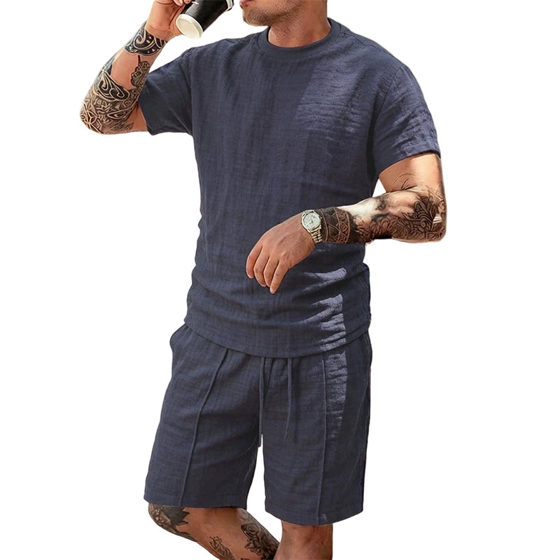 👕Men's Casual Lightweight T-Shirt & Shorts Set
