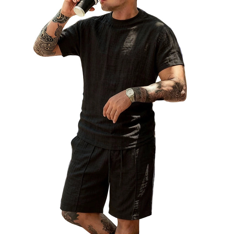 👕Men's Casual Lightweight T-Shirt & Shorts Set