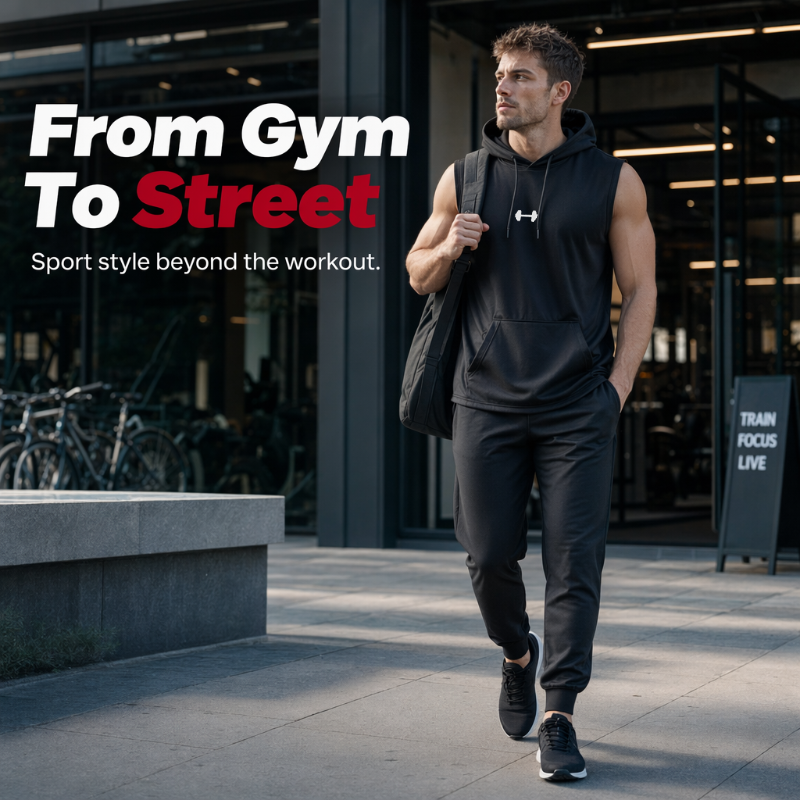 🏃‍♂️Sleeveless Gym Hoodie – Full range of motion & cool comfort – Move without limits.