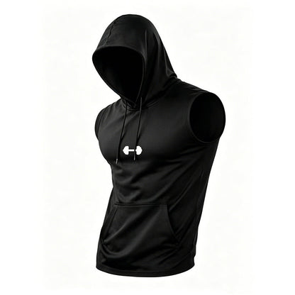 🏃‍♂️Sleeveless Gym Hoodie – Full range of motion & cool comfort – Move without limits.