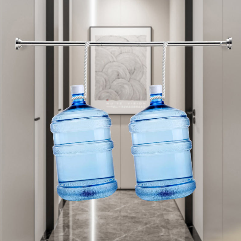 🛏️ 🔧 Adjustable No-Drill Tension Rod – Damage-Free Install, Anti-Slip & Multi-Purpose, Max 15KG Load 🏠