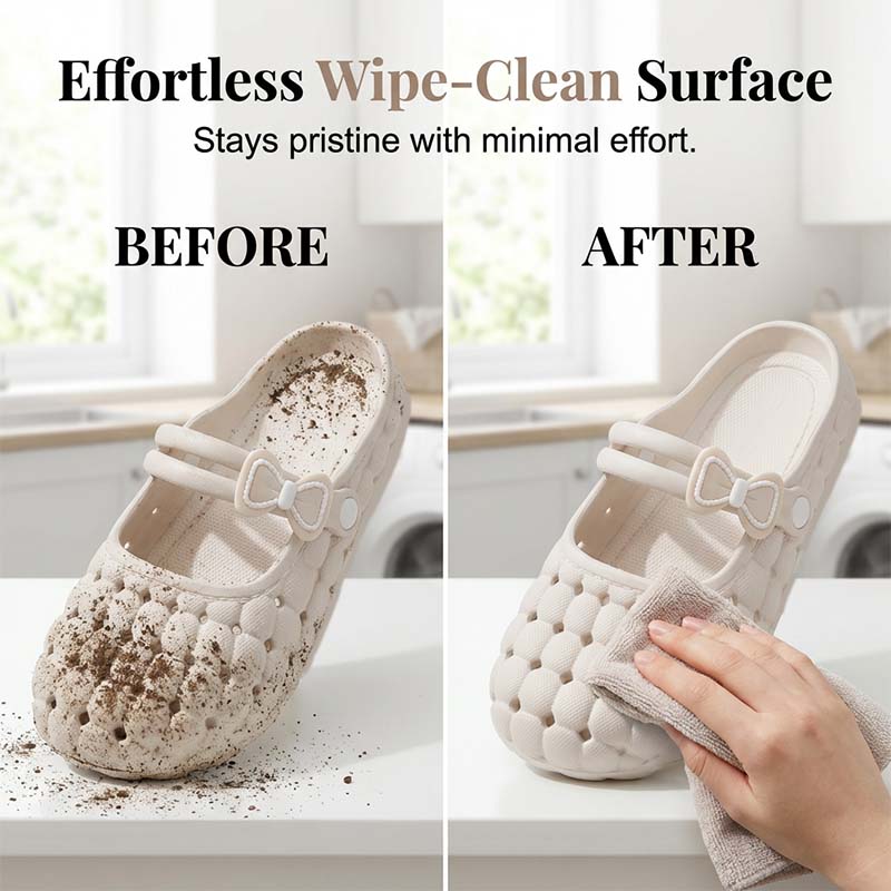 👡 Breathable Bow Mules – Cloud-Soft Slip-Ons ☁️
