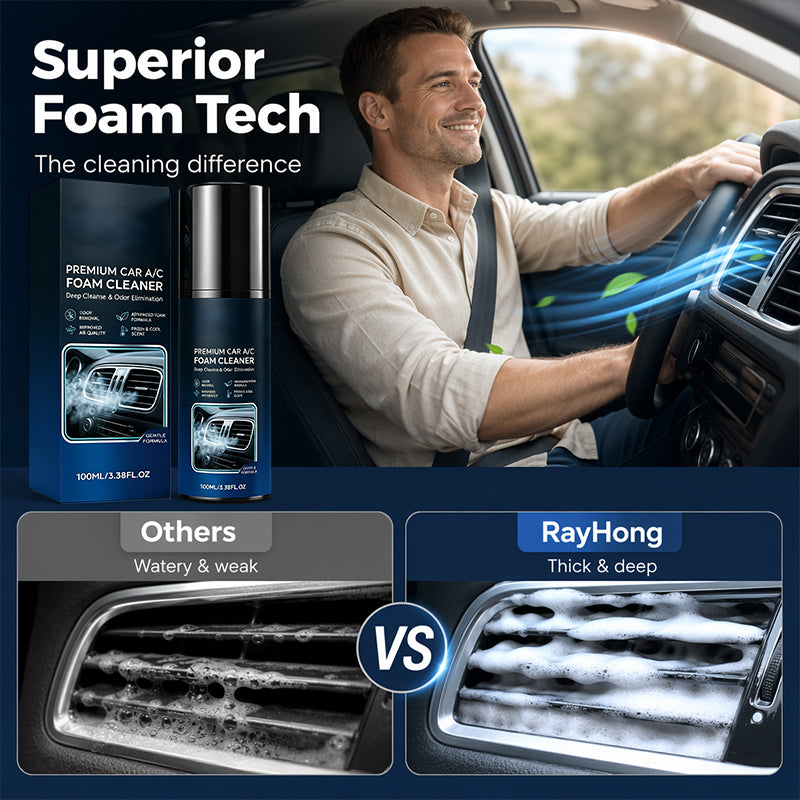Car Air Conditioner Foam Cleaner Deep Vent Odor Eliminator