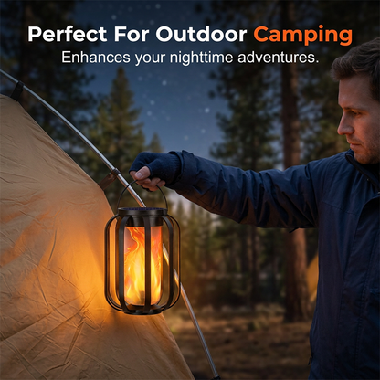 🔥🏮Must-have item for warm ambient vibes！✨️Solar Flickering Flame Lantern