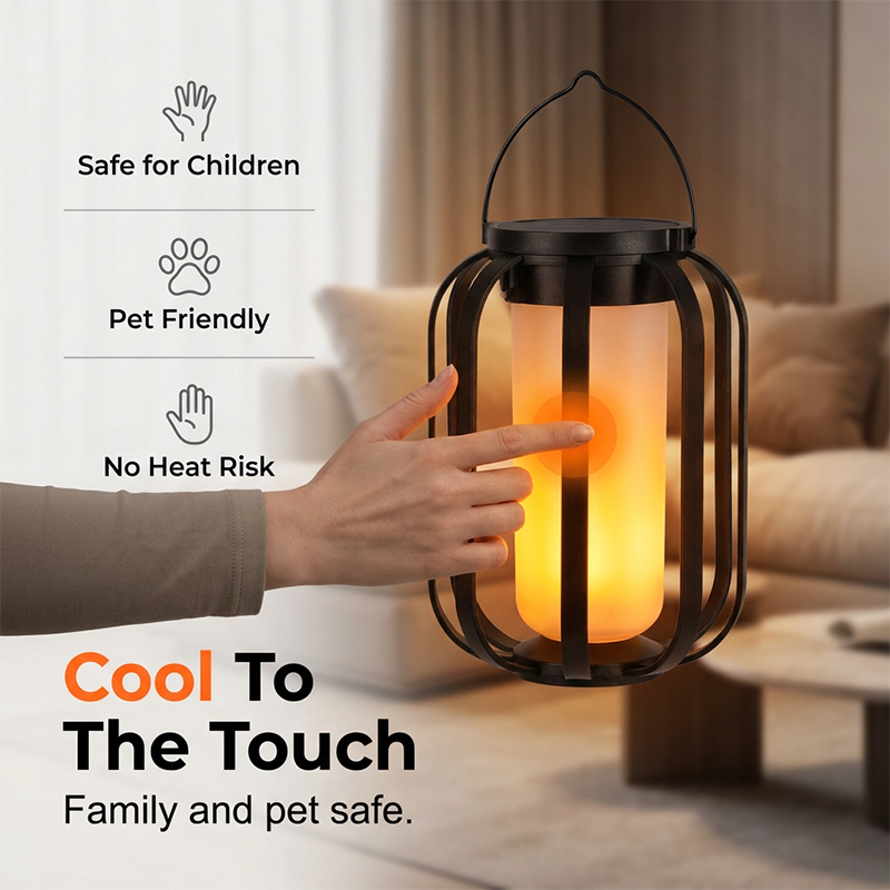 🔥🏮Must-have item for warm ambient vibes！✨️Solar Flickering Flame Lantern