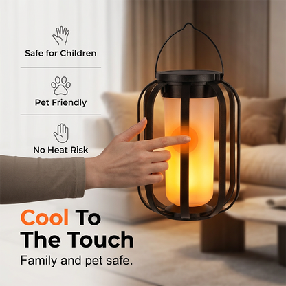 🔥🏮Must-have item for warm ambient vibes！✨️Solar Flickering Flame Lantern