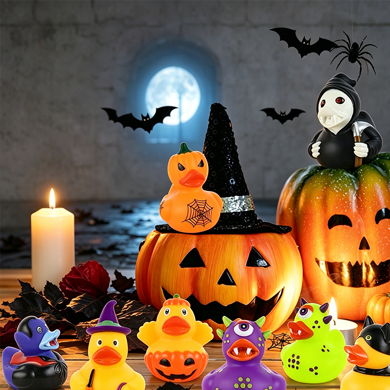 💞 Halloween Duck Bath Toy for Kids – Playful 🦆