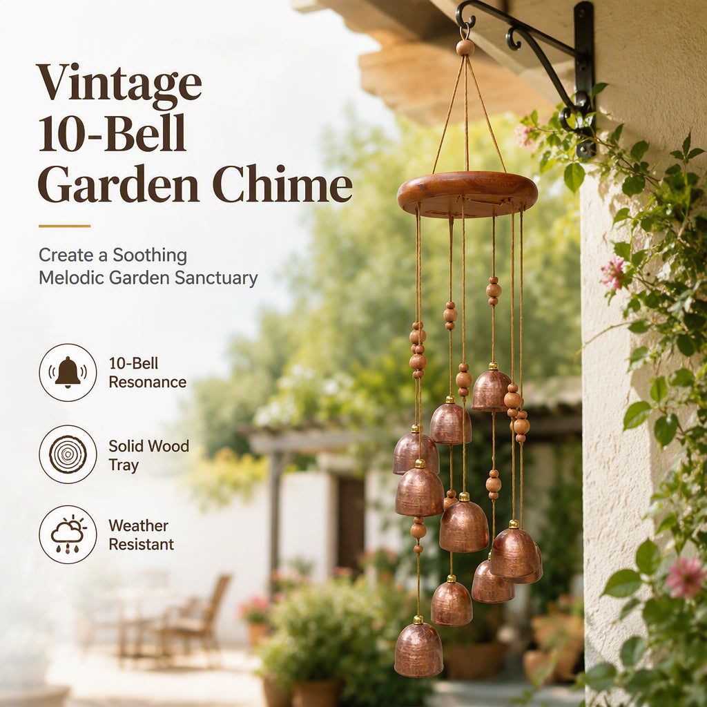 🔔Rotating Metal Bell Wind Chime