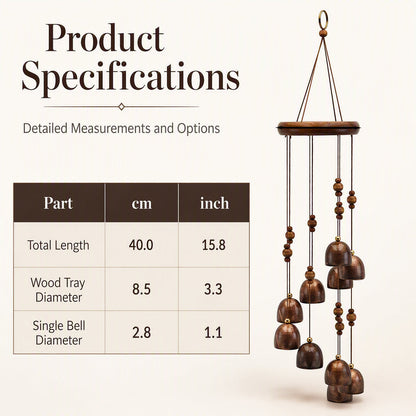🔔Rotating Metal Bell Wind Chime