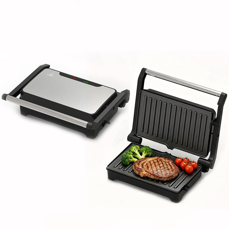 🍳Electric Sandwich Press and Panini Maker with 180‑Degree Flat Grill, Fast‑Heating Non‑Stick Indoor Countertop Grill for Steak, Burgers & Toasted Sandwiches