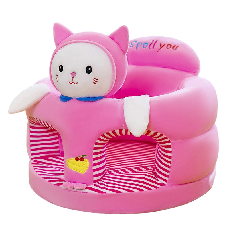 🧸👶Plush Baby Support Seat – Cartoon Floor Chair for Sit-Up Play