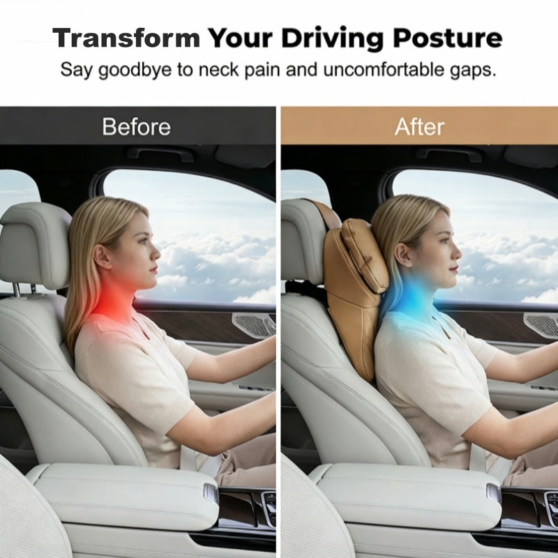 🥳HOT SALE! Aviation-Grade PU Leather Car Headrest