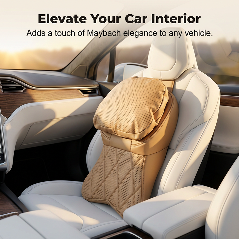 🥳HOT SALE! Aviation-Grade PU Leather Car Headrest
