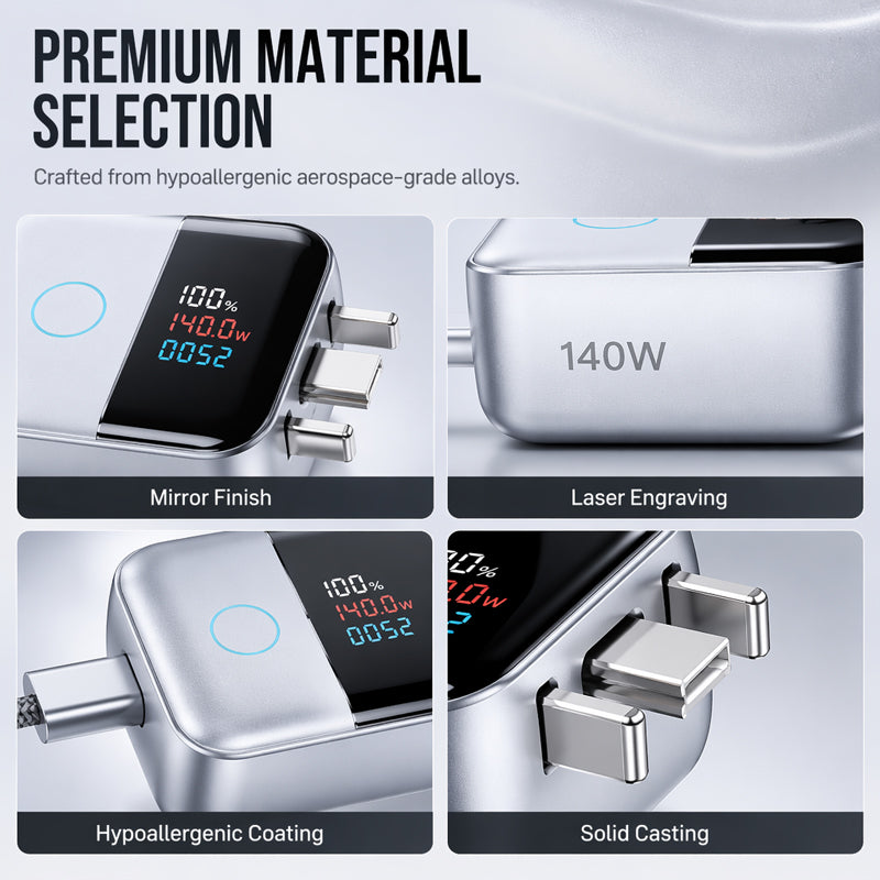 🔋⚡ Smart Charging Protector — 140W USB-C, Auto Disconnect
