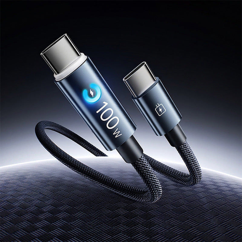⚡ 50% OFF | 100W USB-C Fast Charging Cable – Smart Chip & Braided Design
