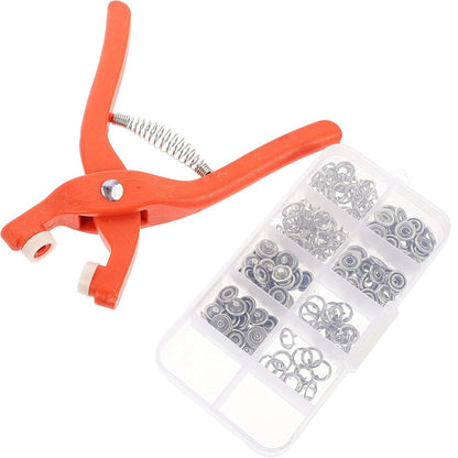 🧷 Sew-Free Snap Fastener Plier Kit — No Needle, No Thread