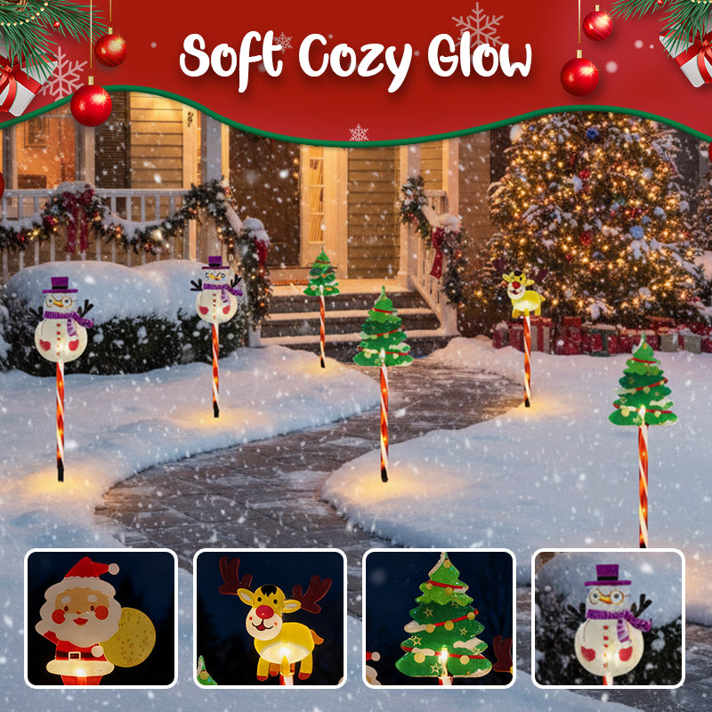 Warm Glow Festive Garden Stake Lights