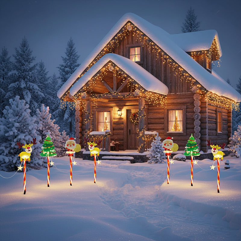 Warm Glow Festive Garden Stake Lights