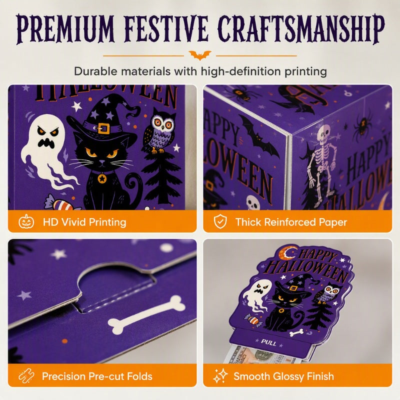 🎃 Halloween Money Pull Box — Endless Cash Ribbon 🎁