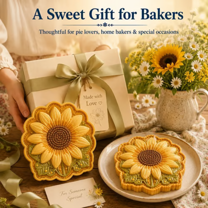🥧 Floral Pie Press Mold – Easy Decorative Baking for Any Occasion