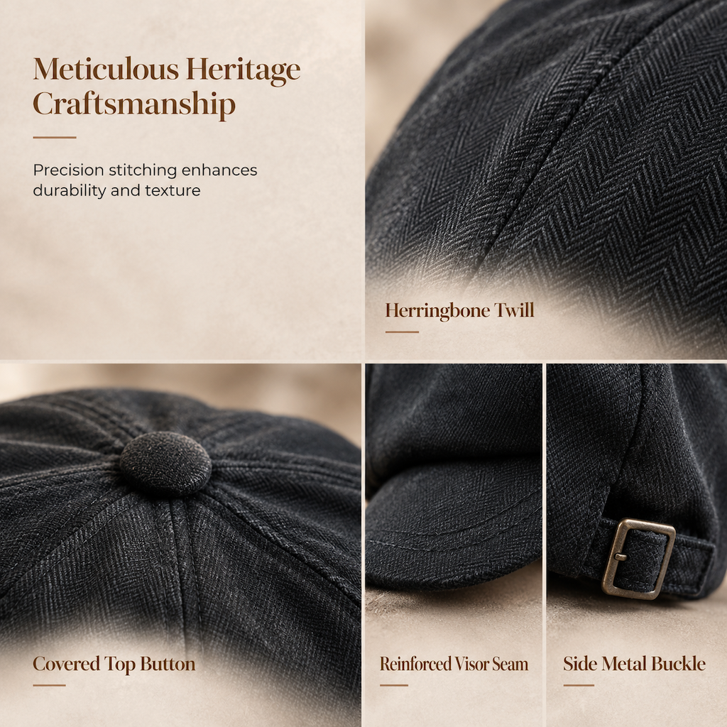 🧢 Vintage British Style Unisex Newsboy Cap | No boring hat, no uncomfortable fit – Classic & casual for daily wear and outings ✨