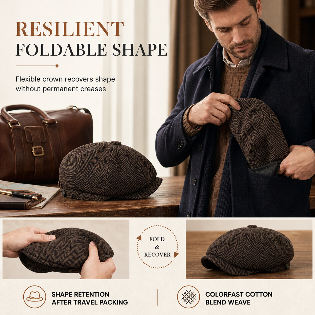 🧢 Vintage British Style Unisex Newsboy Cap | No boring hat, no uncomfortable fit – Classic & casual for daily wear and outings ✨